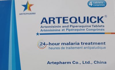 Artequick Artemisinin Piperaquine 4 tablets