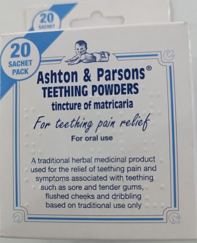 Ashton &amp; Parsons Teething Powders (20 Sachets)