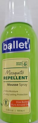Ballet Mosquito Repellent Mousse Spray 100ml