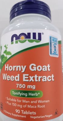 NOW Horny Goat Weed Extract 750mg 90 tablets
