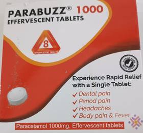 Parabuzz tabs 1000mg Effervescent 8's