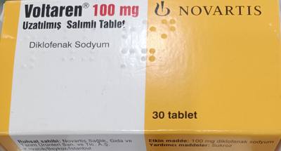 Voltaren 100mg Diclofenac Novartis